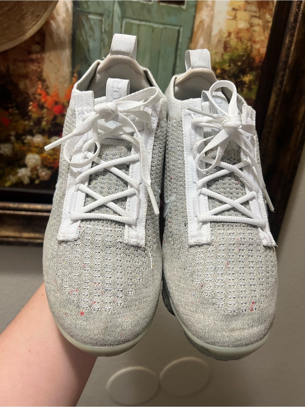Nike Air VaporMax 2021 FK White Pure Platinum sneakers - Picture 4 of 16